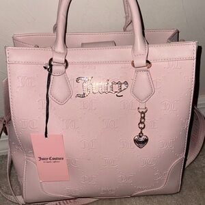 Juicy Couture Blush Pink Embossed Tote